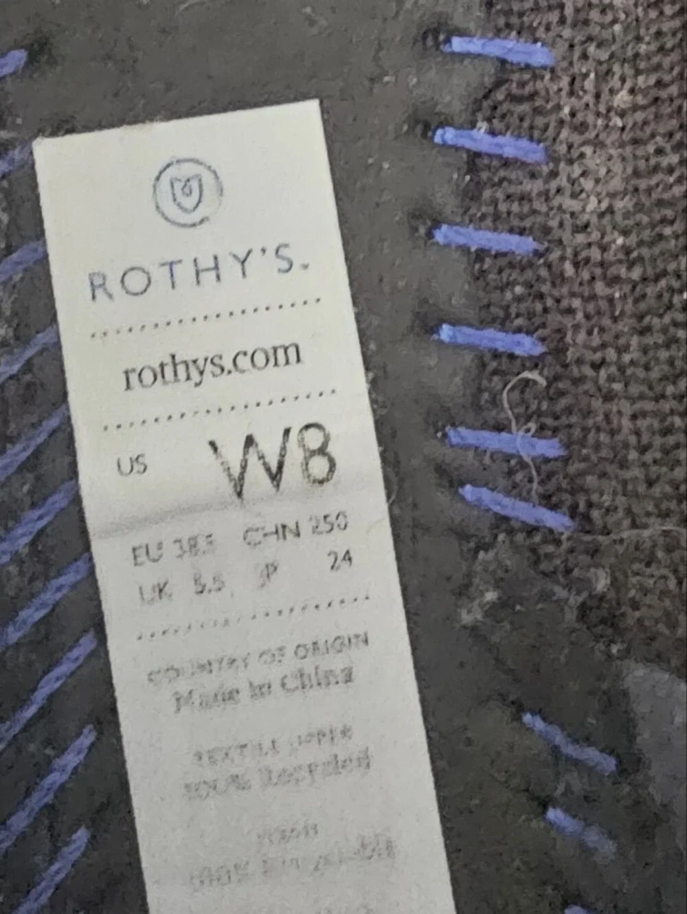 Rothy’s Womens The Point Ballet Flats Shoes Sz 8 Black Slip On Comfort Work